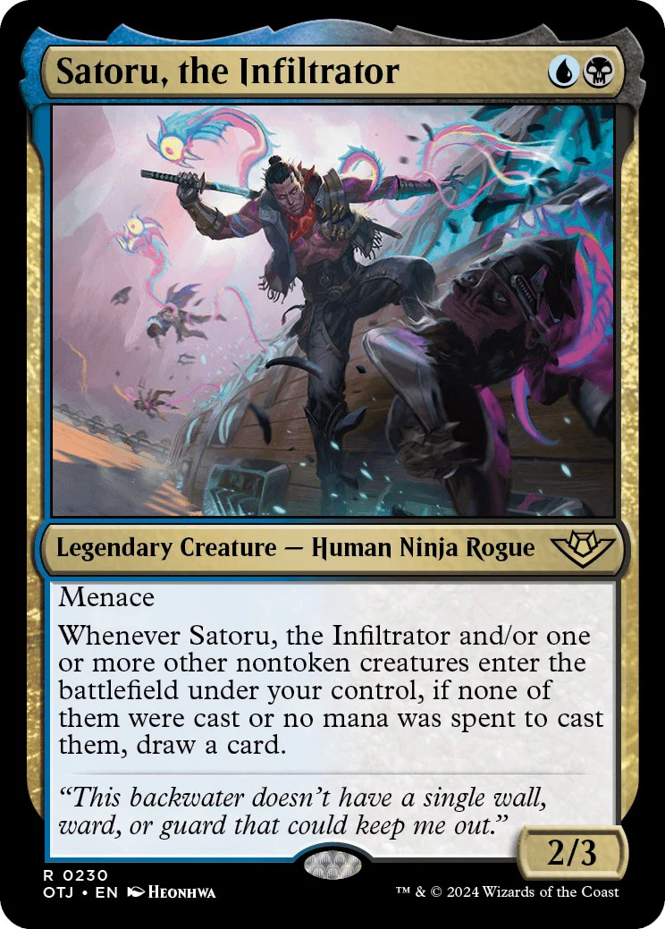 Satoru, the Infiltrator - 230 - (Outlaws of Thunder Junction)