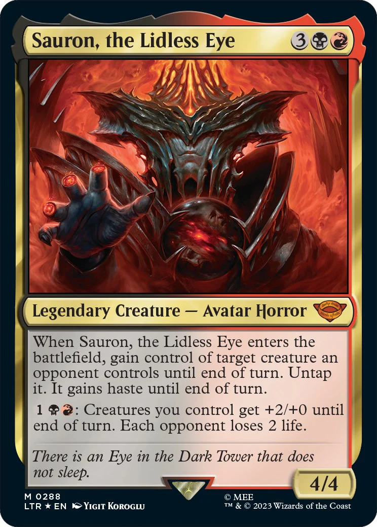 Sauron, the Lidless Eye - 288 - (Universes Beyond: The Lord of the Rings: Tales of Middle-earth)