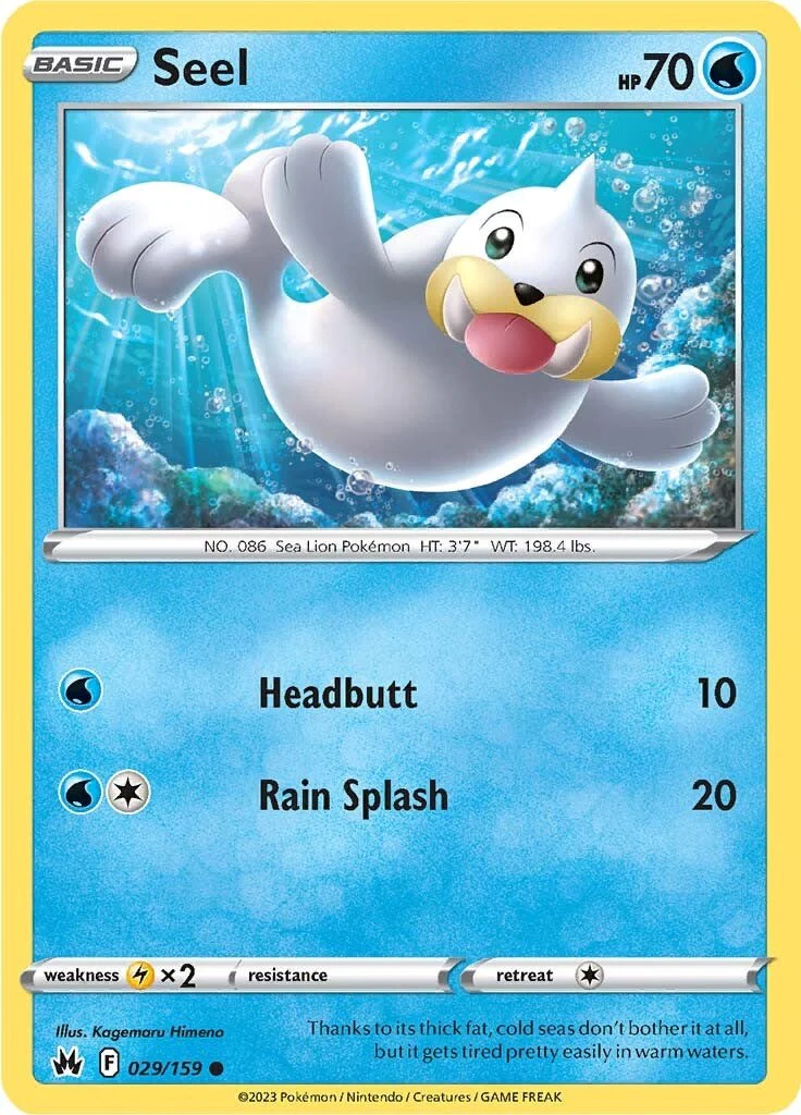 Seel - 029/159 - (SWSH: Crown Zenith)