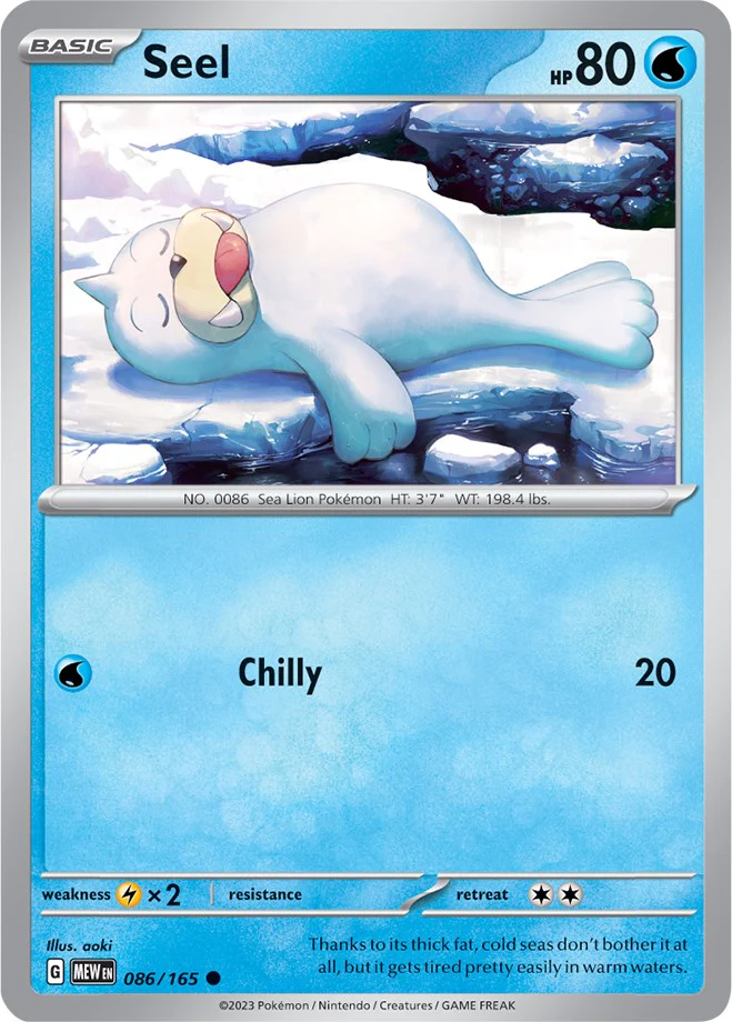 Seel - 086/165 - (SV: Scarlet & Violet 151)