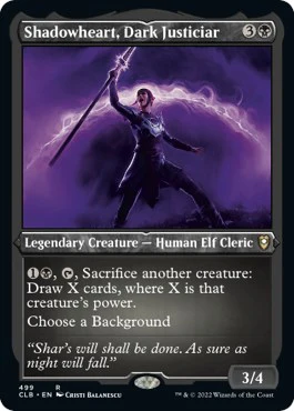 Shadowheart, Dark Justiciar (Foil Etched) - 499 - (Commander Legends: Battle for Baldur's Gate)