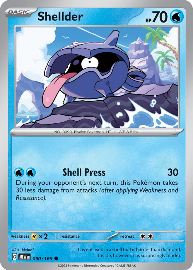 Shellder - 090/165 - (SV: Scarlet & Violet 151)