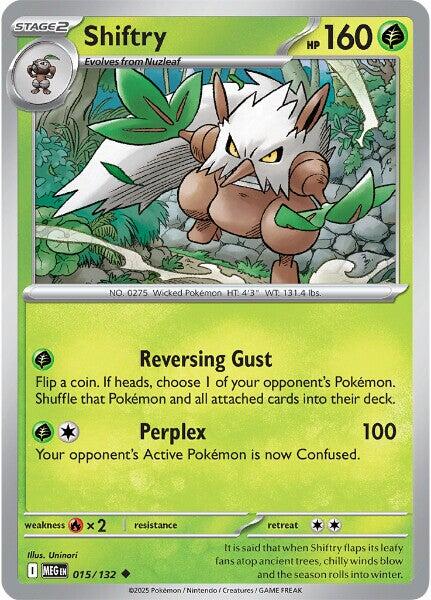 Shiftry - 015/132 - (ME01: Mega Evolution)