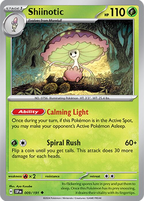 Shiinotic - 009/191 - 009/191 - (SV08: Surging Sparks)