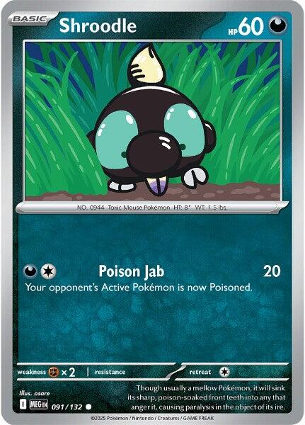 Shroodle - 091/132 - 091/132 - (ME01: Mega Evolution)