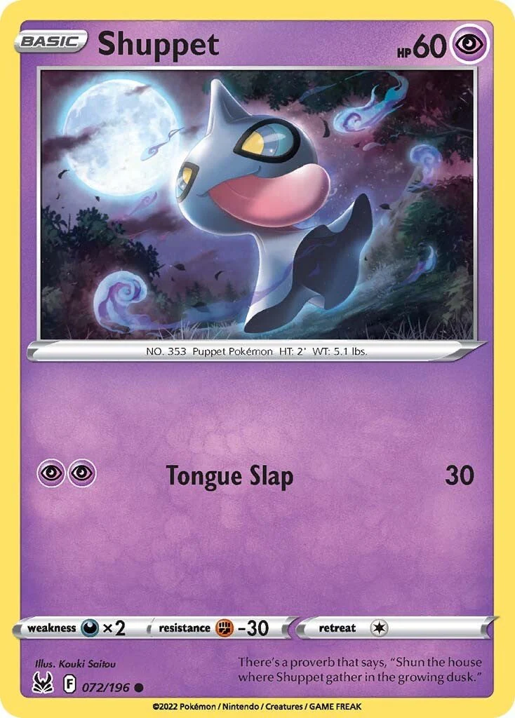 Shuppet - 072/196 - (SWSH11: Lost Origin)