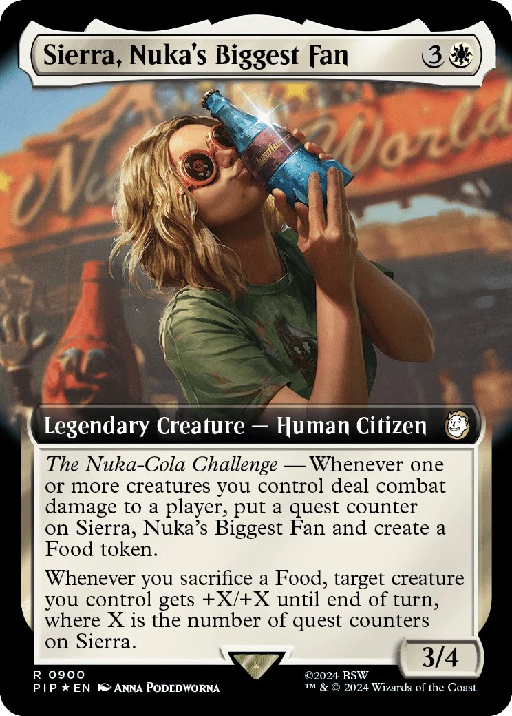 Sierra, Nuka's Biggest Fan (Extended Art) (Surge Foil) - 900 - (Universes Beyond: Fallout)