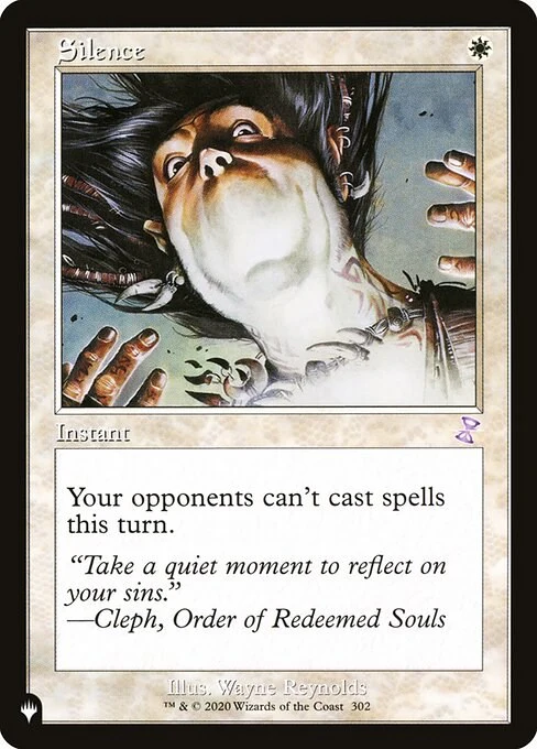 Silence - 302/289 - (The List Reprints)