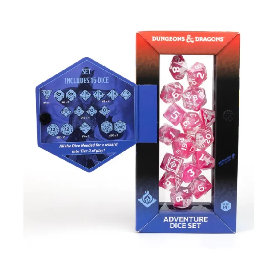 Sirius Dice: Dungeons & Dragons Adventure Dice - Wizard - Fuchsia - Image 3