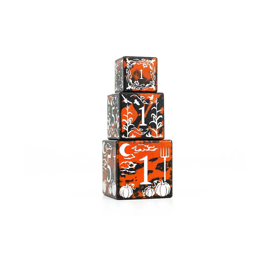 Sirius Dice: Halloween Scarecrow Stackables D6 Set (3) - Image 2