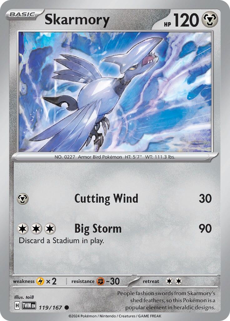 Skarmory - 119/167 - (SV06: Twilight Masquerade)