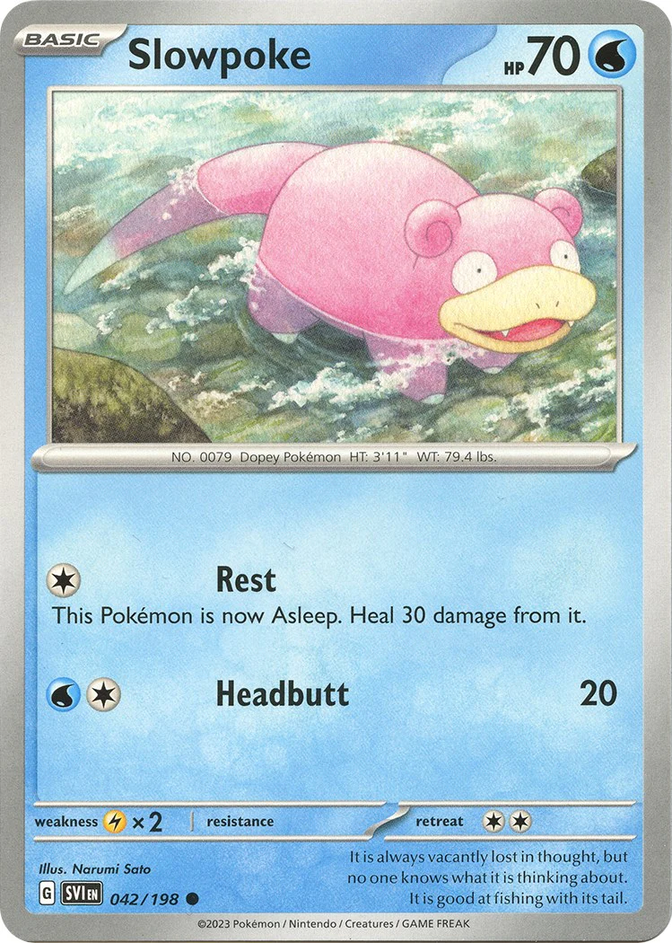 Slowpoke - 042/198 - 042/198 - (SV01: Scarlet & Violet Base Set)