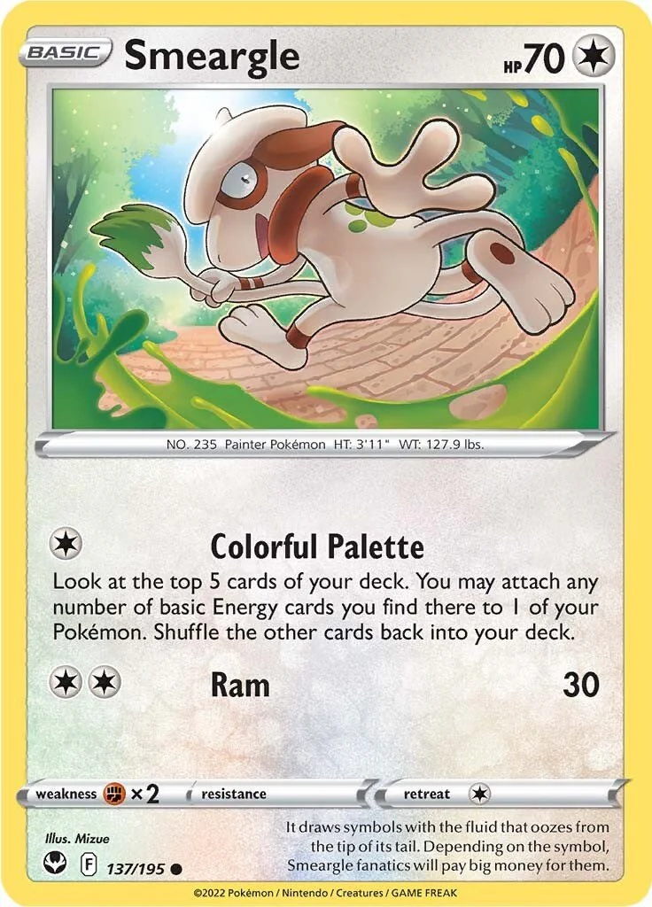 Smeargle - 137/195 - (SWSH12: Silver Tempest)