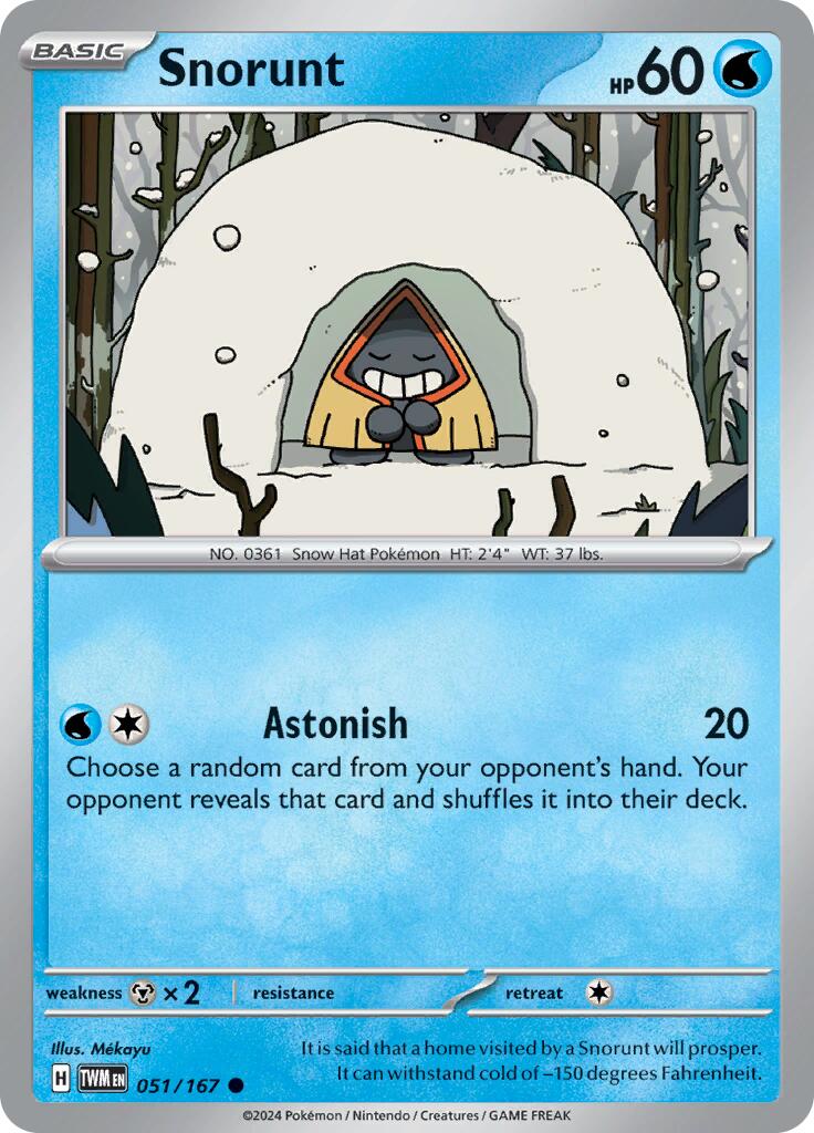 Snorunt - 051/167 - (SV06: Twilight Masquerade)