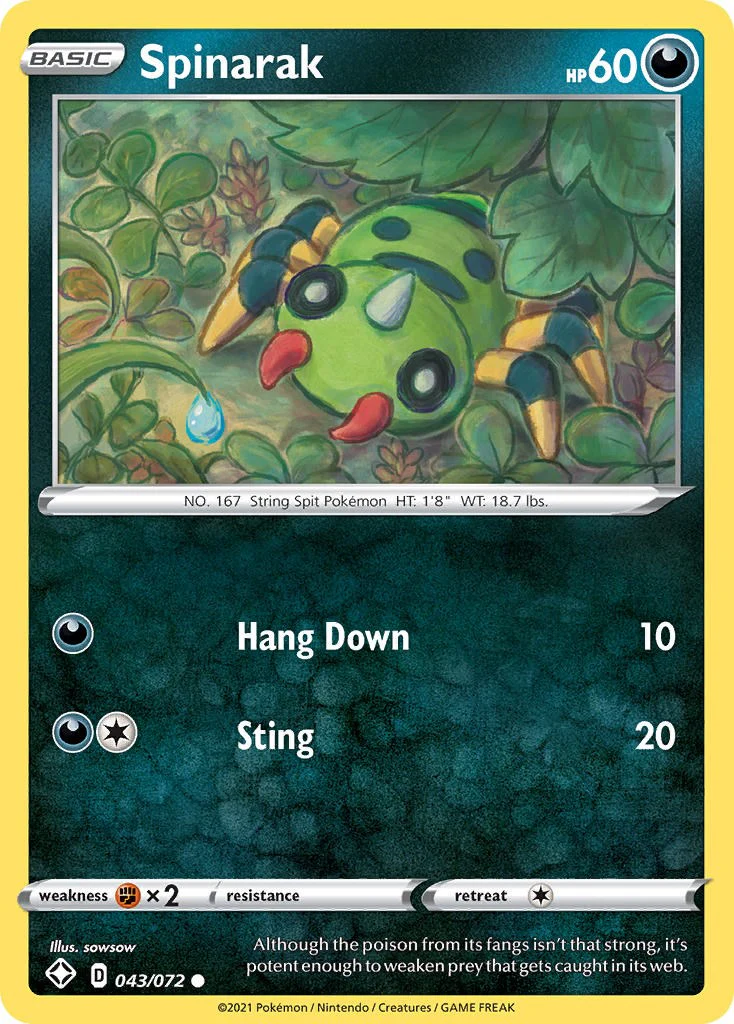 Spinarak - 043/072 - (Shining Fates)