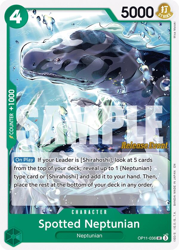 Spotted Neptunian - OP11-036 - (A Fist of Divine Speed Release Event Cards)