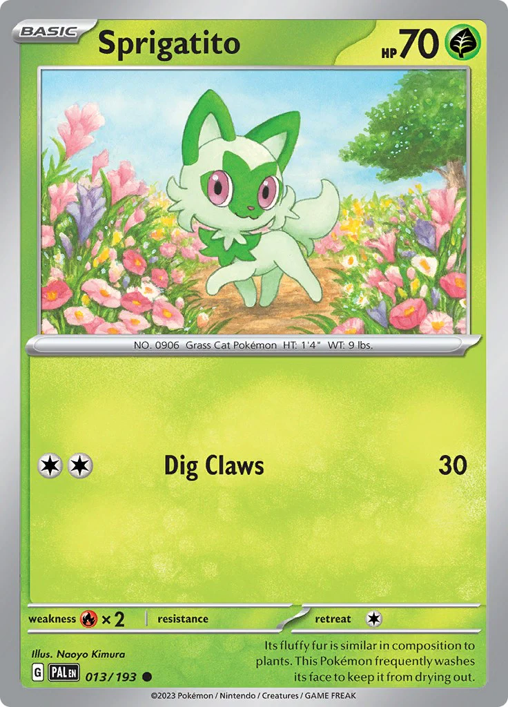 Sprigatito - 013/193 - 013/193 - (SV02: Paldea Evolved)