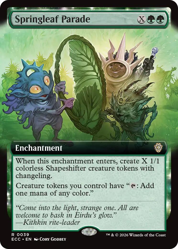 Springleaf Parade (Extended Art) - 39 - (Commander: Lorwyn Eclipsed)