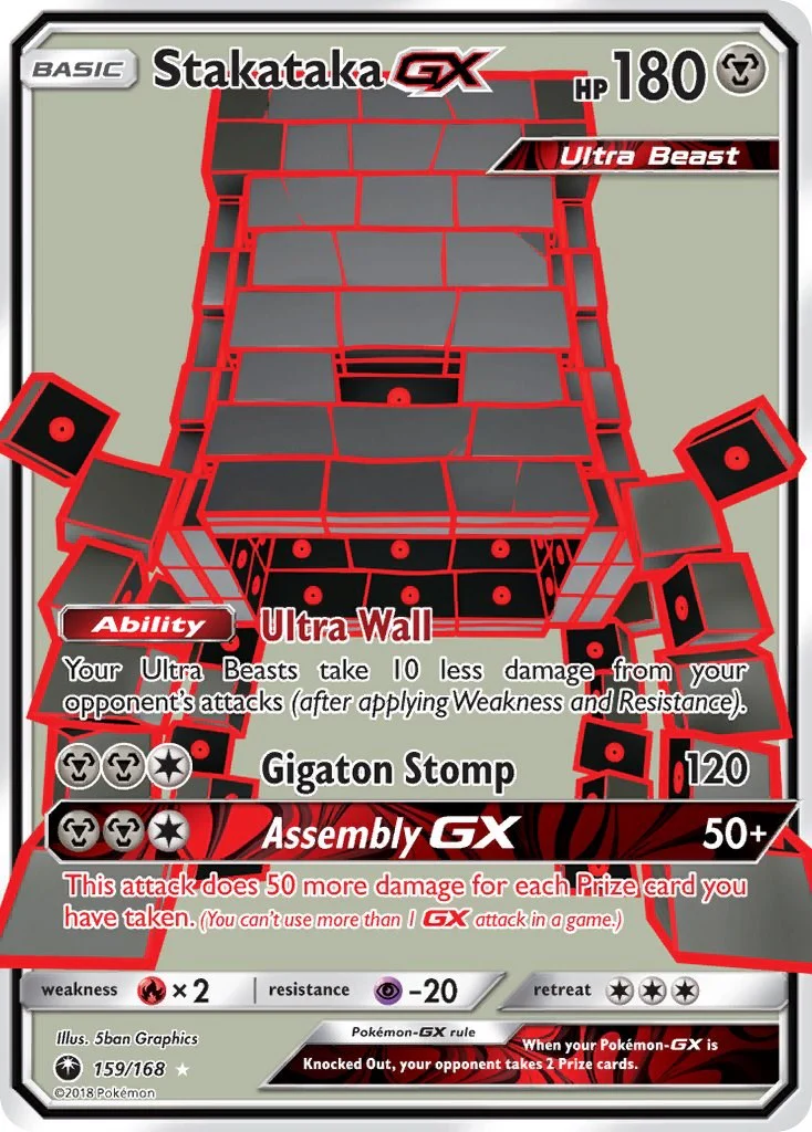 Stakataka GX (Full Art) - 159/168 - (SM - Celestial Storm)
