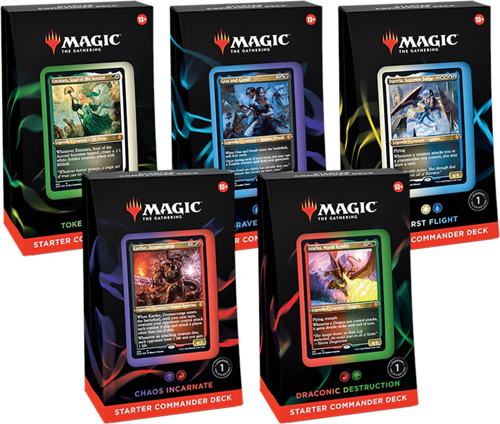 Magic: The Gathering - Starter Commander Deck - Set of 5