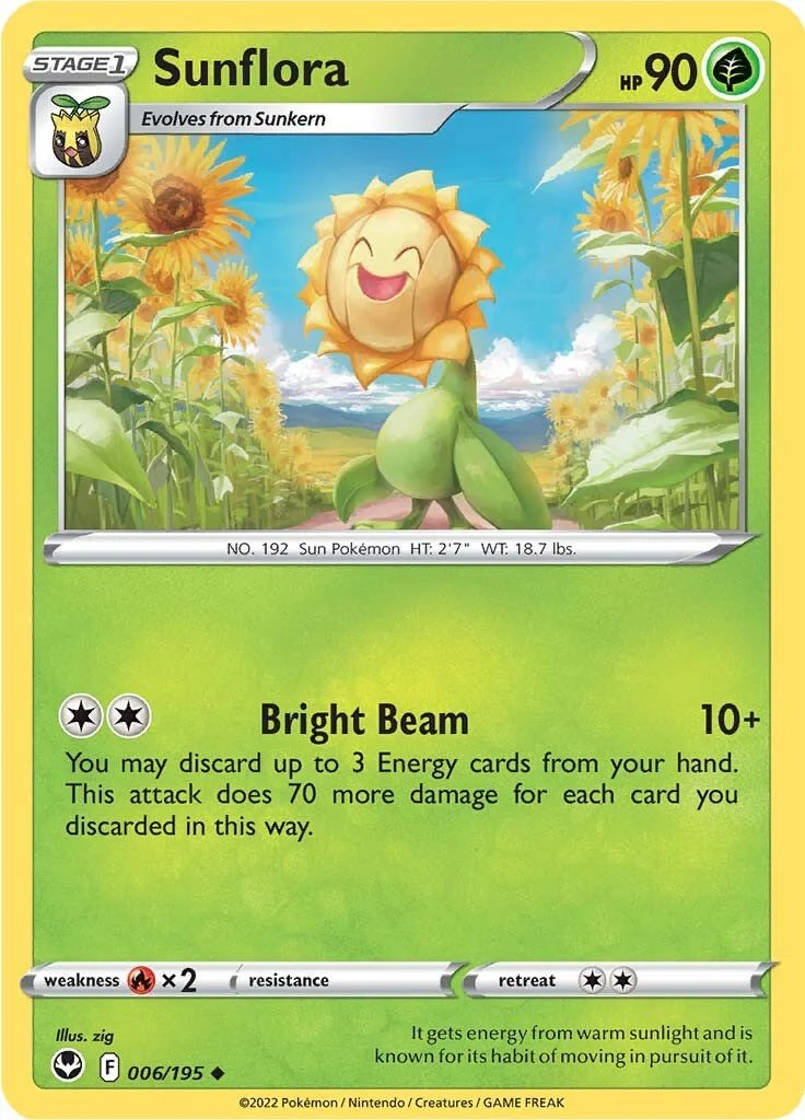 Sunflora - 006/195 - (SWSH12: Silver Tempest)