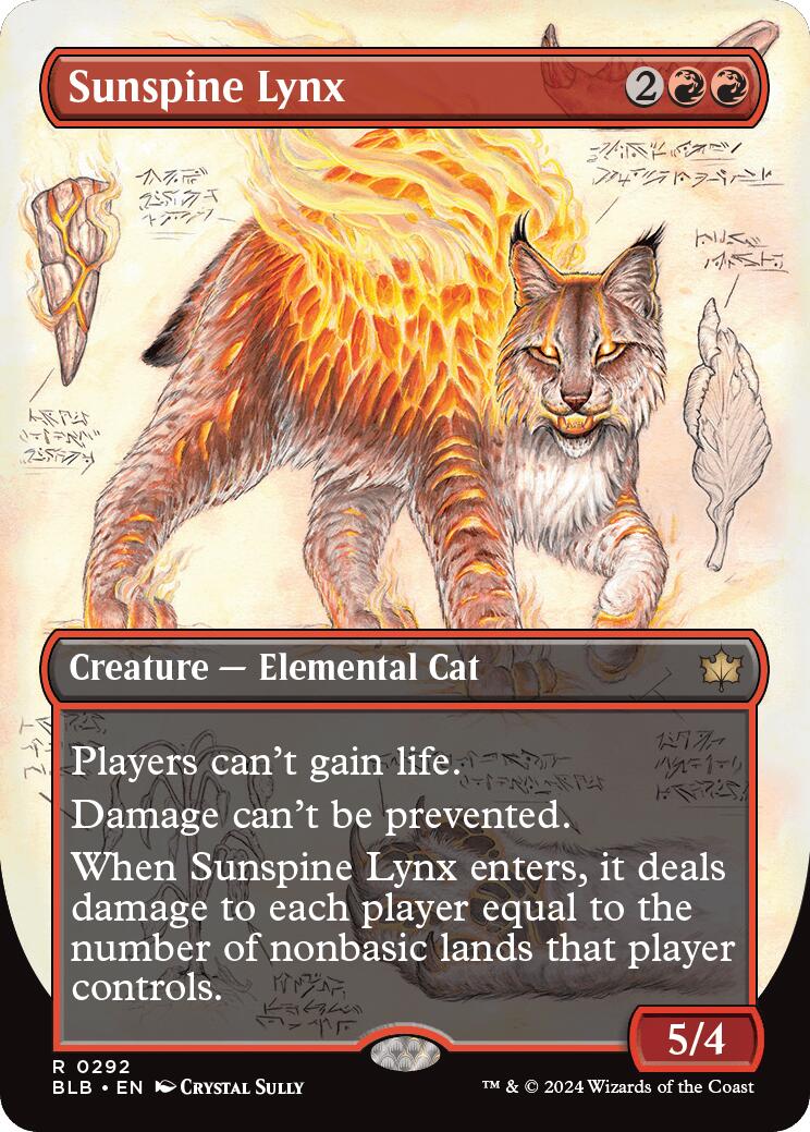 Sunspine Lynx (Borderless) - 292 - (Bloomburrow)