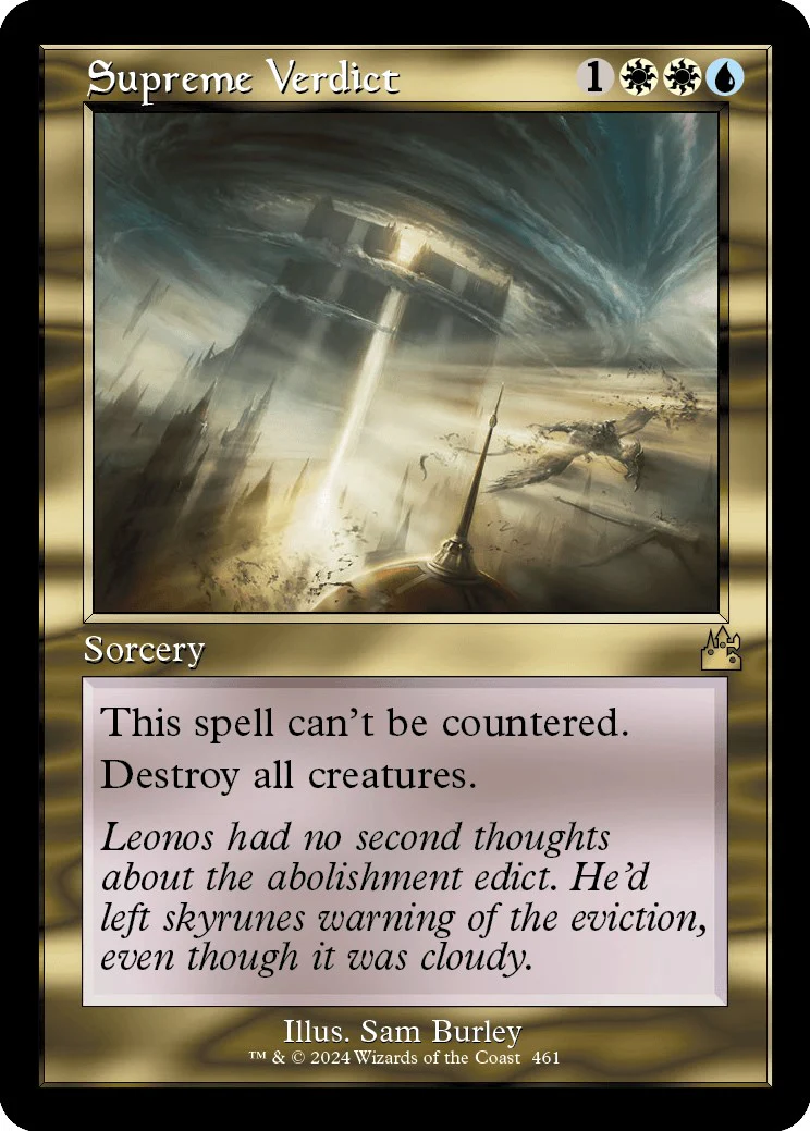 Supreme Verdict (Retro Frame) - 461 - (Ravnica Remastered)