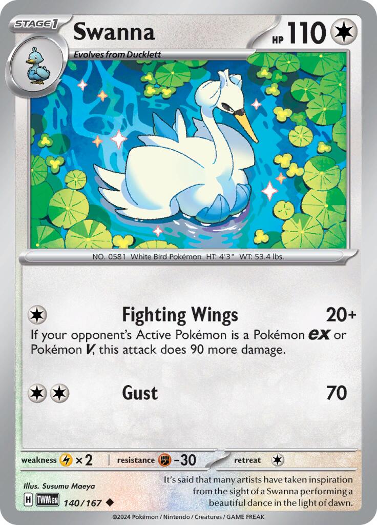 Swanna - 140/167 - (SV06: Twilight Masquerade)