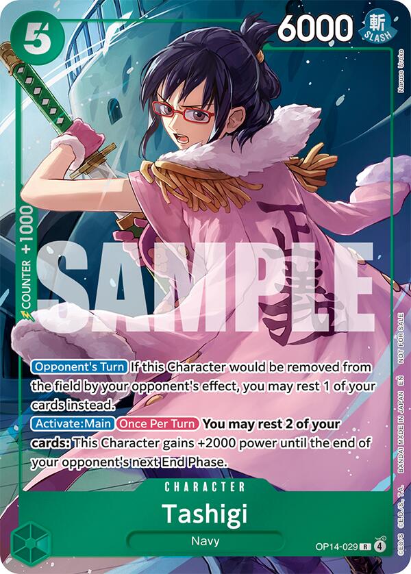 Tashigi (Dash Pack) - OP14-029 - (The Azure Sea's Seven)