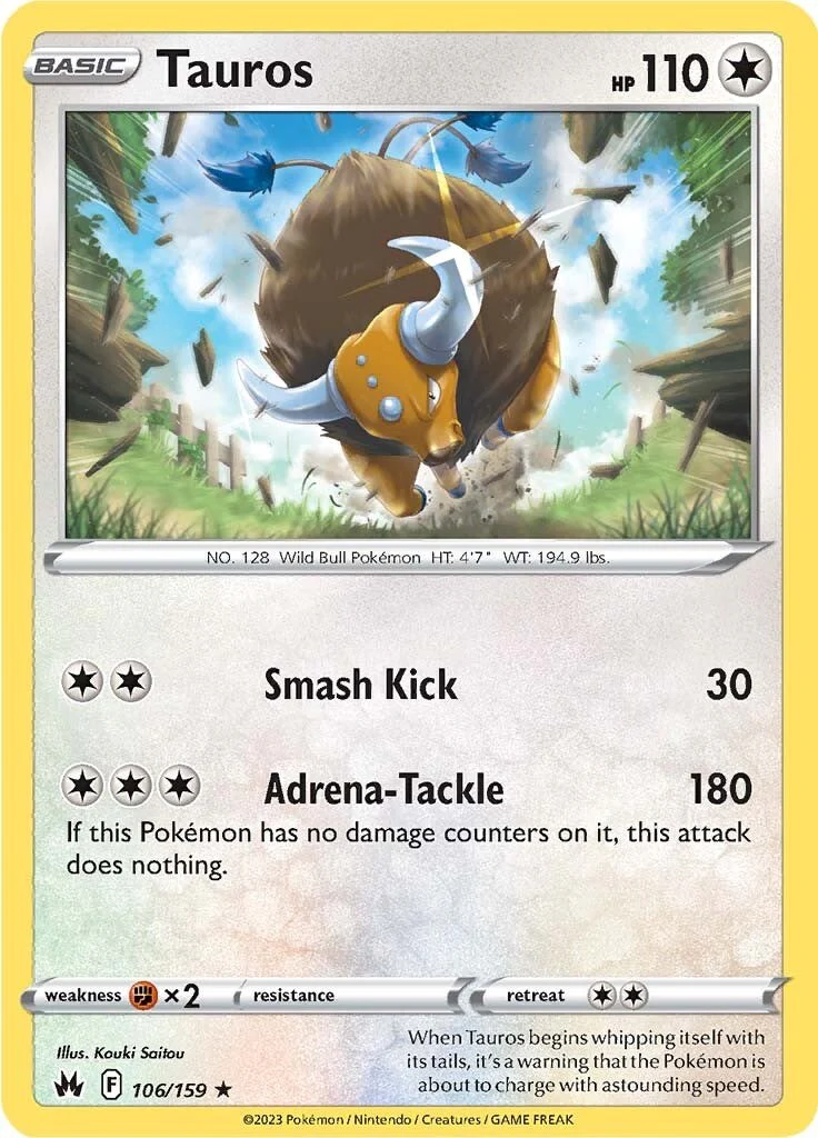 Tauros - 106/159 - (SWSH: Crown Zenith)