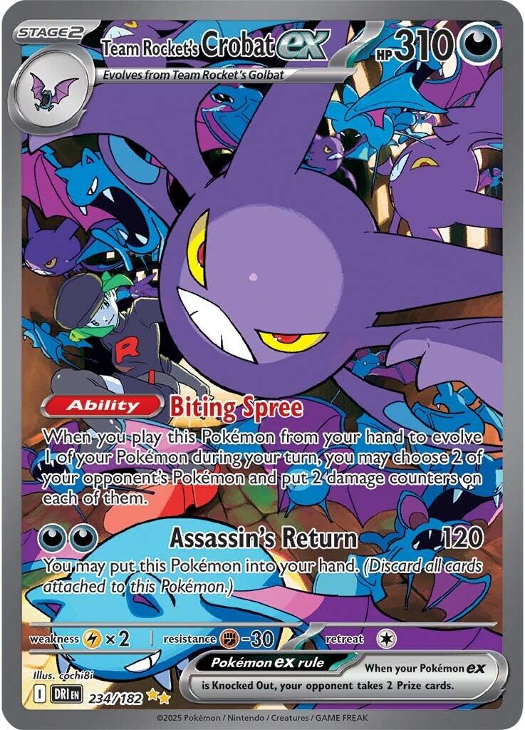 Team Rocket's Crobat ex - 234/182 - 234/182 - (SV10: Destined Rivals)