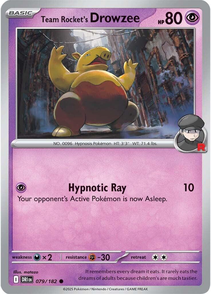 Team Rocket's Drowzee - 079/182 - (SV10: Destined Rivals)