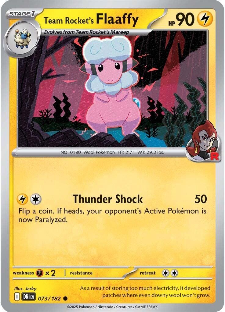 Team Rocket's Flaaffy - 073/182 - (SV10: Destined Rivals)
