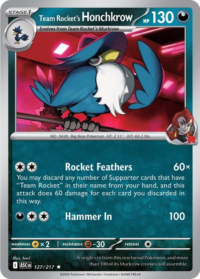Team Rocket's Honchkrow - 127/217 - (ME: Ascended Heroes)