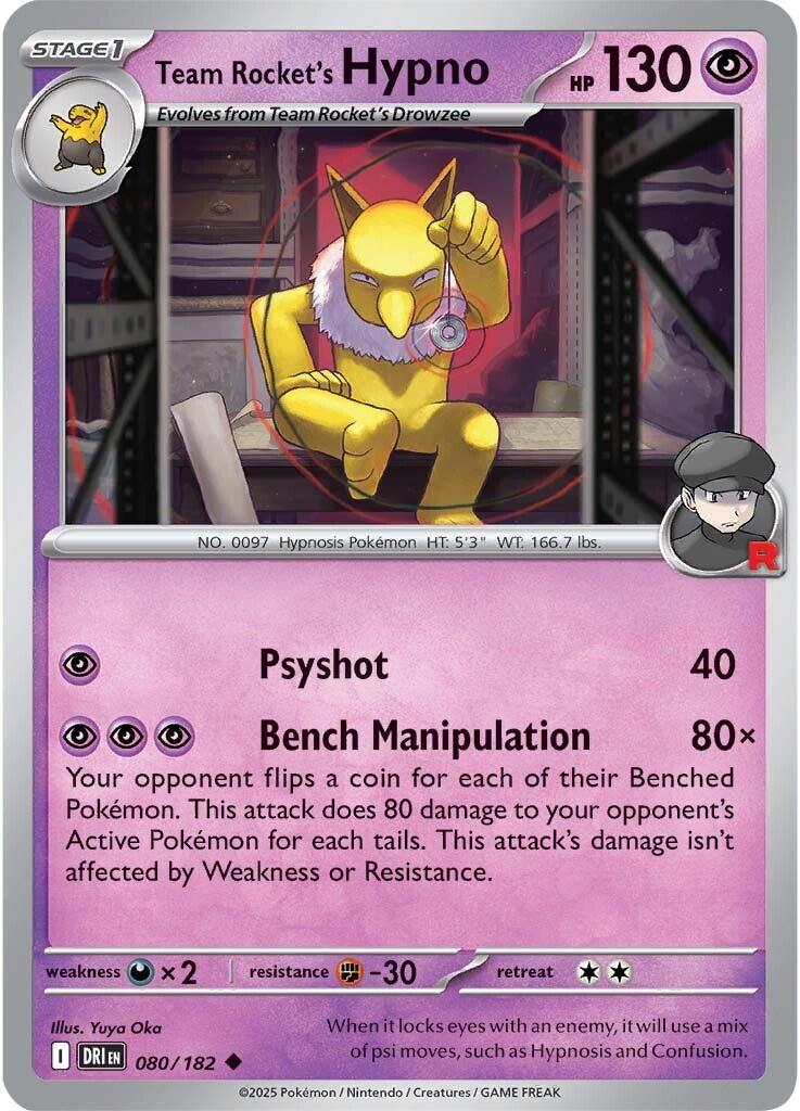 Team Rocket's Hypno - 080/182 - (SV10: Destined Rivals)