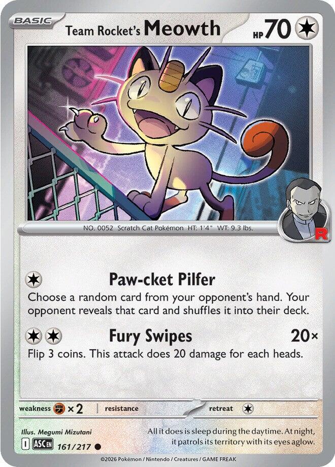 Team Rocket's Meowth - 161/217 - (ME: Ascended Heroes)