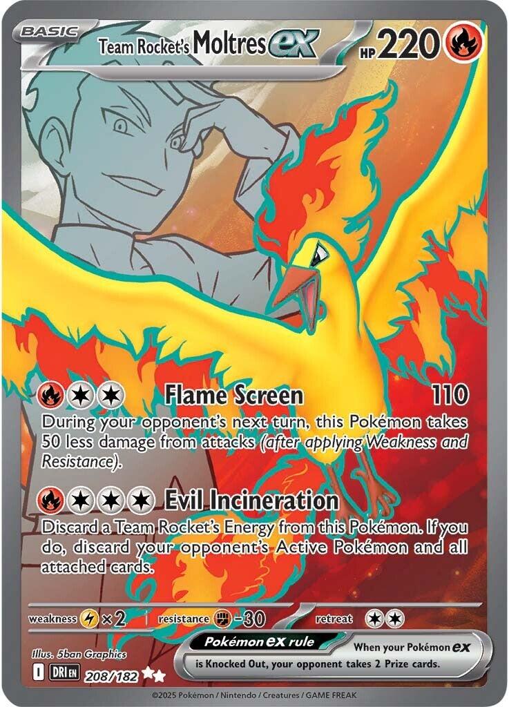 Team Rocket's Moltres ex - 208/182 - 208/182 - (SV10: Destined Rivals)