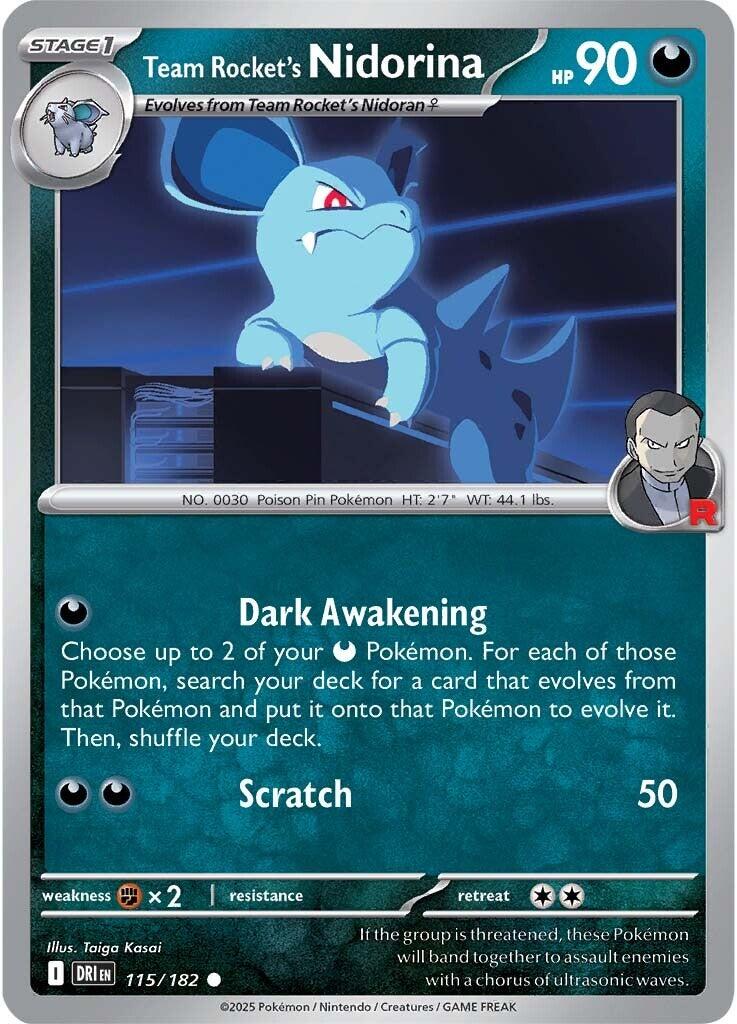 Team Rocket's Nidorina - 115/182 - (SV10: Destined Rivals)