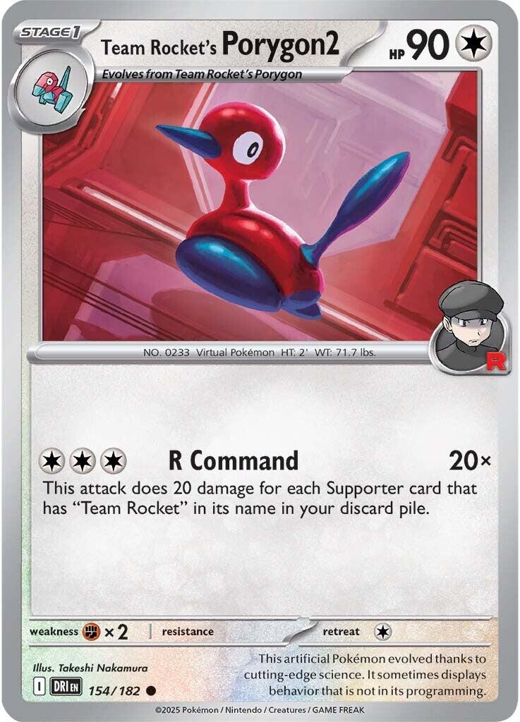 Team Rocket's Porygon2 - 154/182 - (SV10: Destined Rivals)