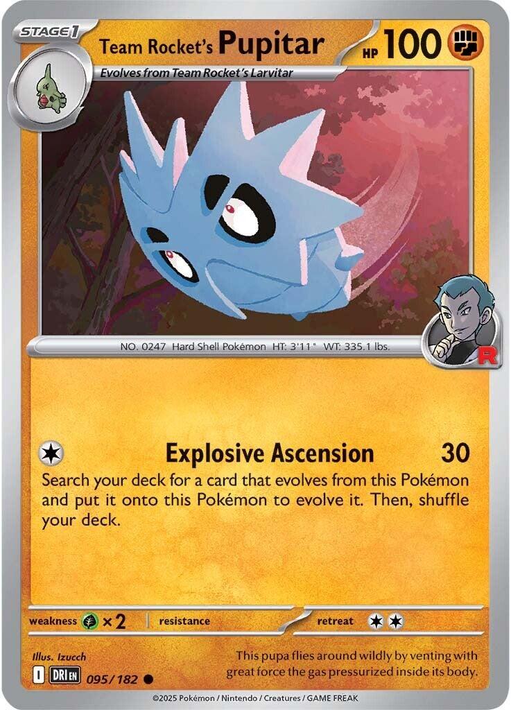 Team Rocket's Pupitar - 095/182 - (SV10: Destined Rivals)