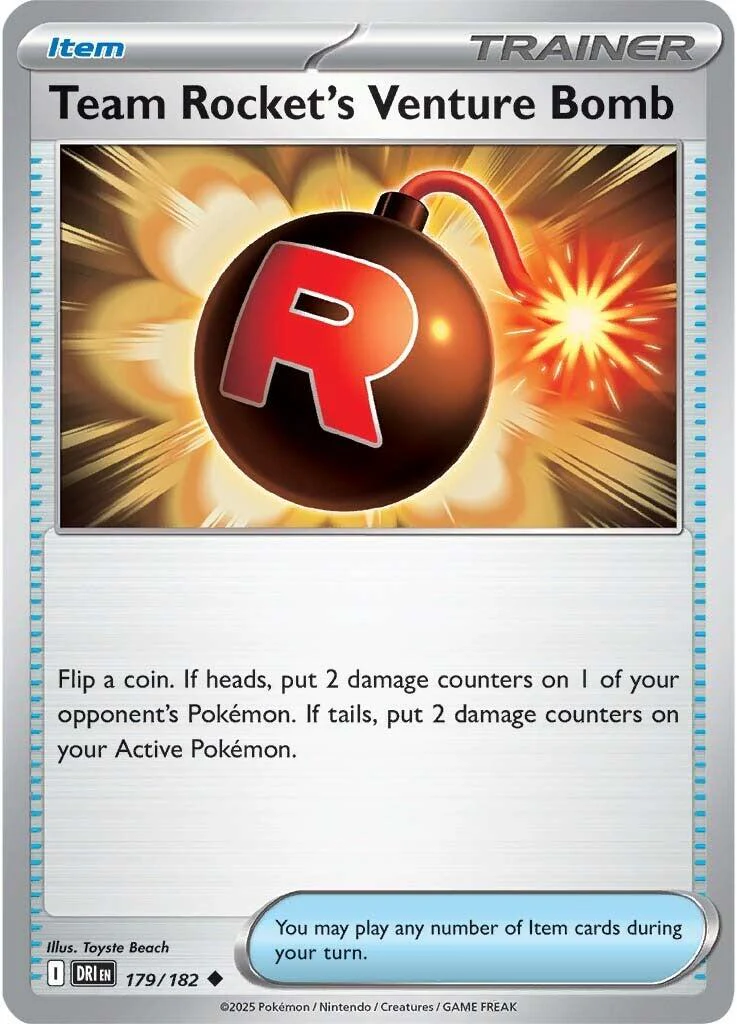 Team Rocket's Venture Bomb - 179/182 - (SV10: Destined Rivals)