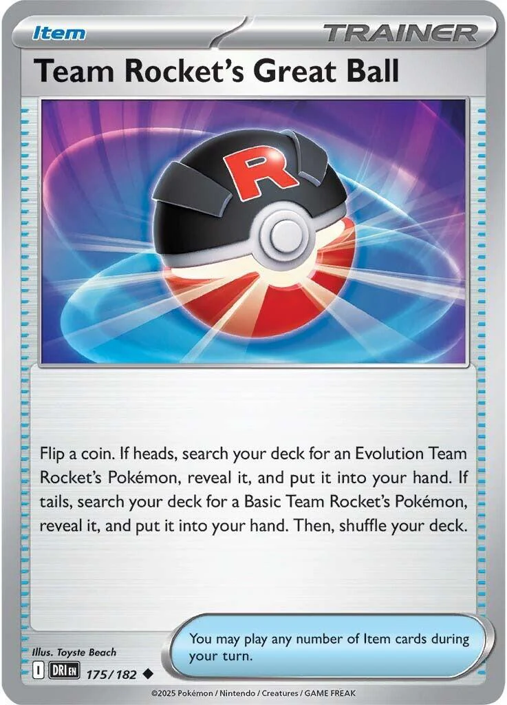 Team Rocket's Great Ball - 175/182 - (SV10: Destined Rivals)