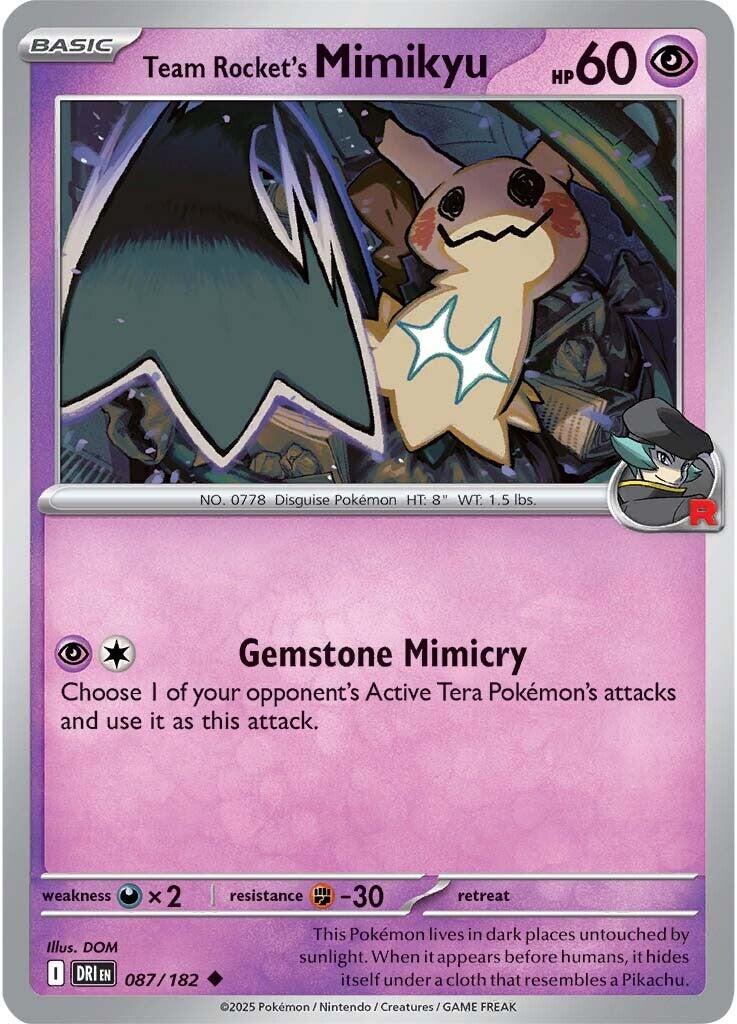 Team Rocket's Mimikyu - 087/182 - (SV10: Destined Rivals)