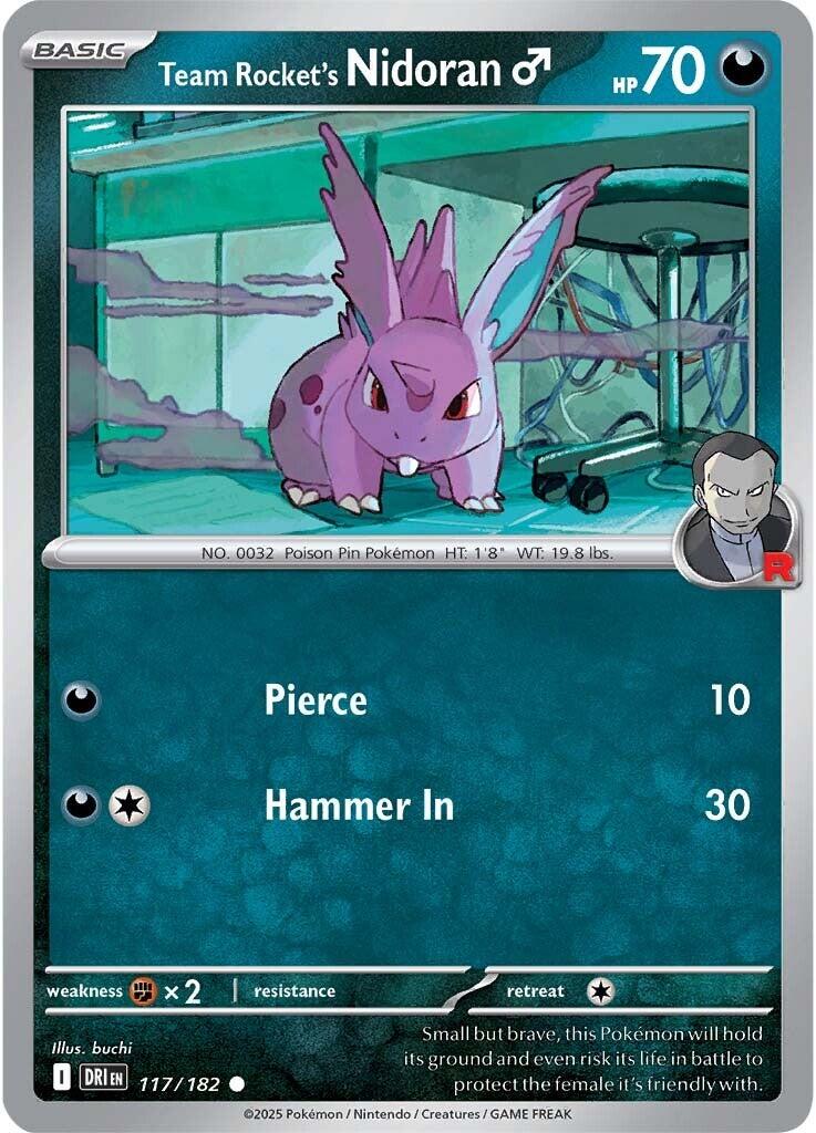 Team Rocket's Nidoran M - 117/182 - (SV10: Destined Rivals)
