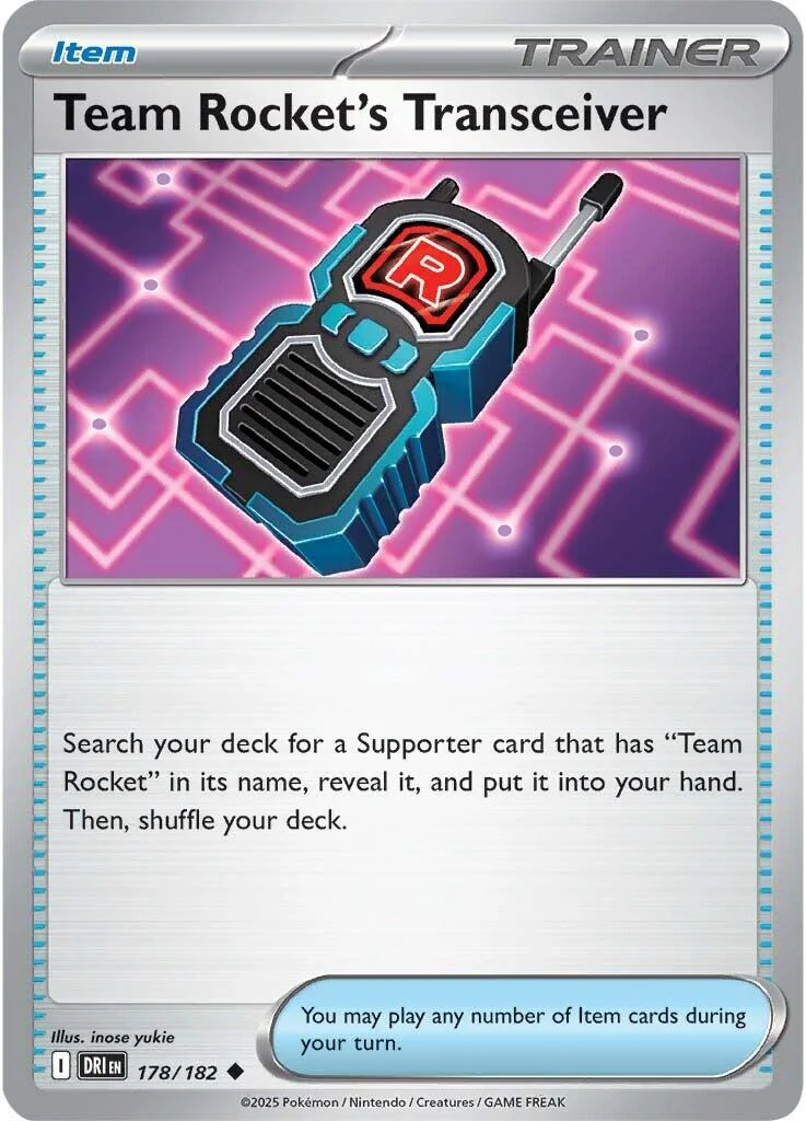 Team Rocket's Transceiver - 178/182 - (SV10: Destined Rivals)