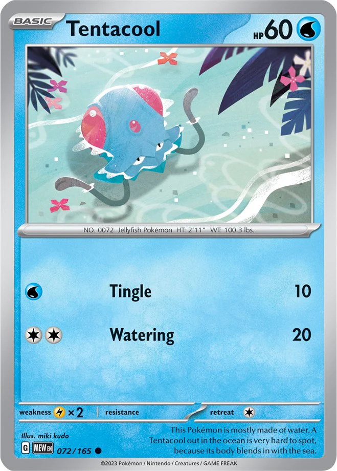 Tentacool - 072/165 - (SV: Scarlet & Violet 151)