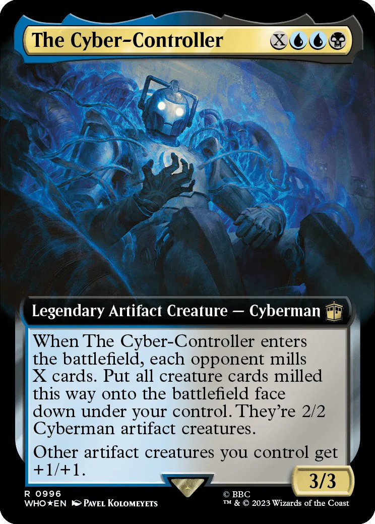 The Cyber-Controller (Extended Art) (Surge Foil) - 996 - (Universes Beyond: Doctor Who)