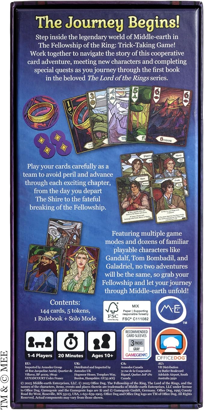 The Lord of the Rings: The Fellowship of the Ring - Trick-Taking Game - Image 2