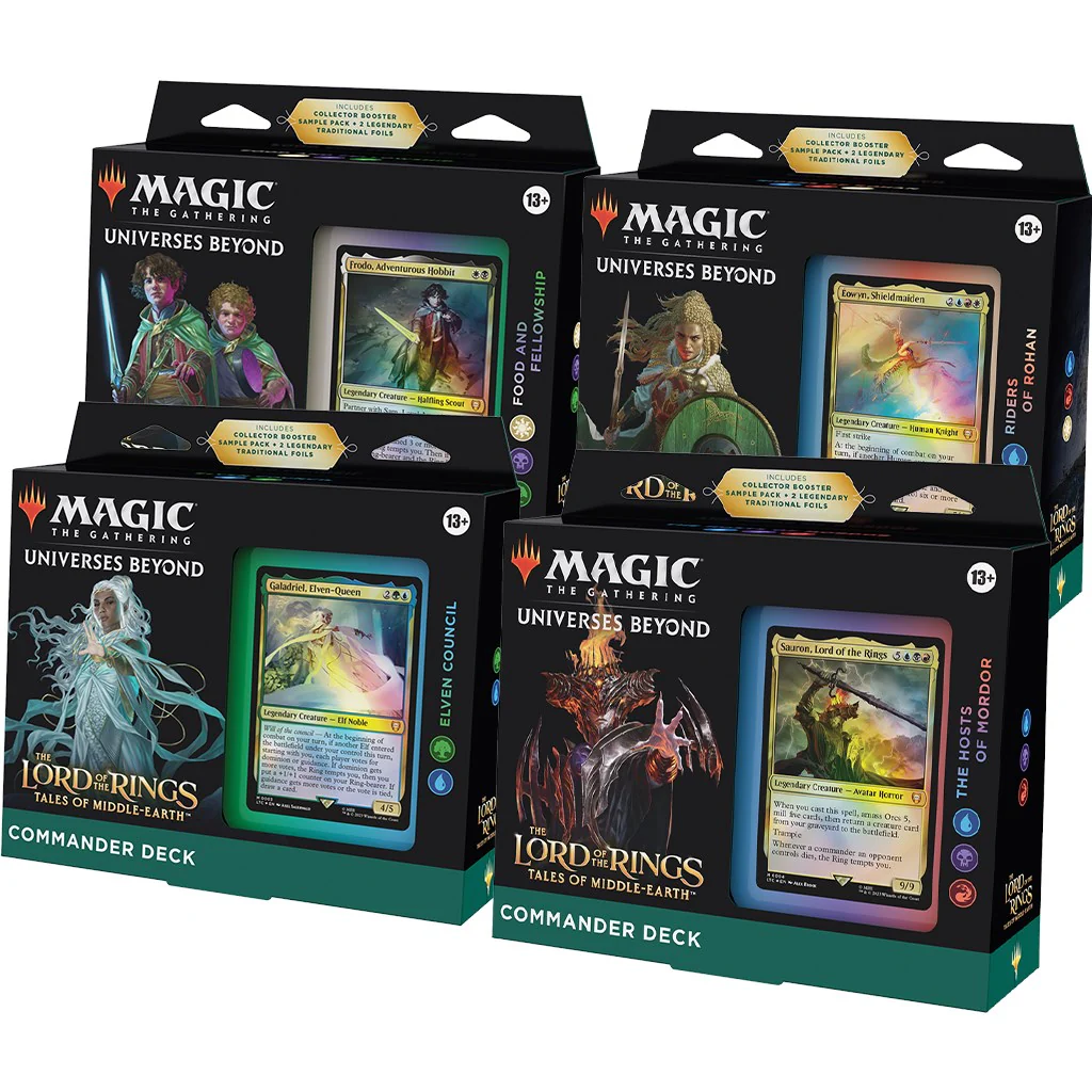 Magic: The Gathering - The Lord of the Rings: Tales of Middle-earth Commander Decks [Set of 4]