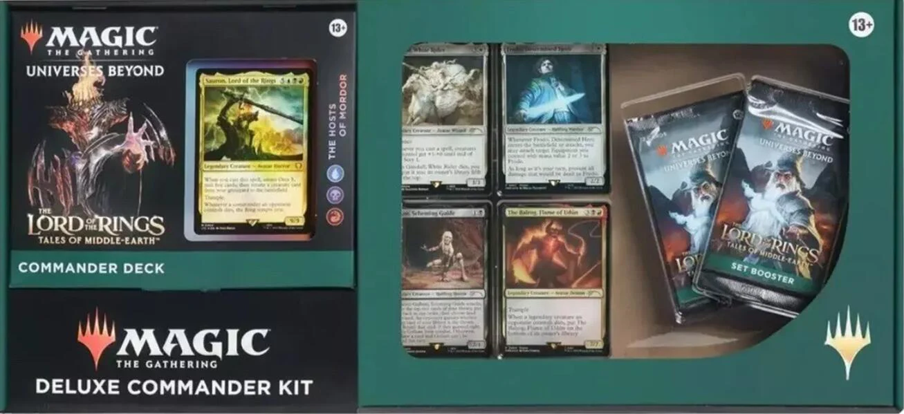 Magic: The Gathering - Commander: The Lord of the Rings: Tales of Middle-earth - The Lord of the Rings: Tales of Middle-earth Deluxe Commander Kit - The Hosts of Mordor